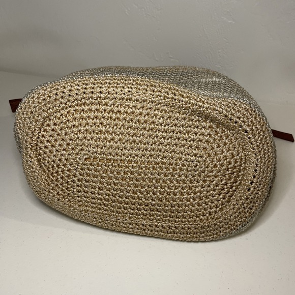 The Sak Classic Crochet Knit Striped Shoulder Bag Purse Hippie Handbag Boho - Picture 7 of 16